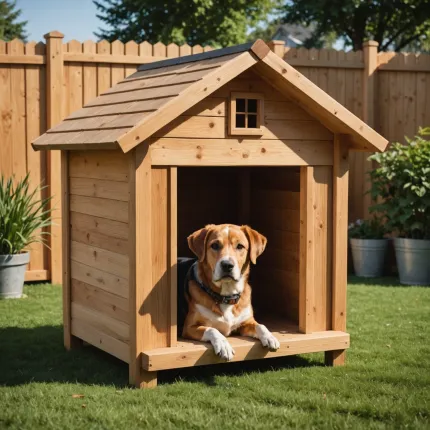 Как создать идеальную будку для вашего питомца: чертеж простой будки для собаки своими руками